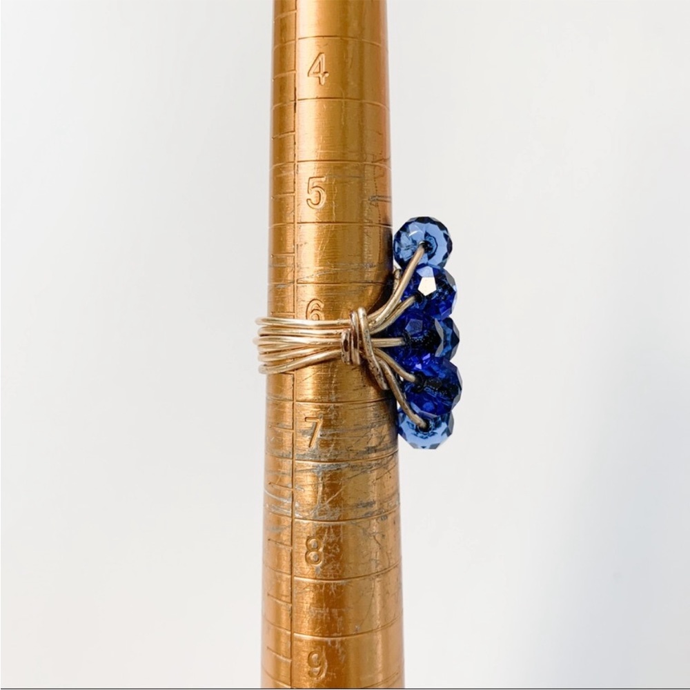 Handmade Blue Ring - Picture 3 of 3